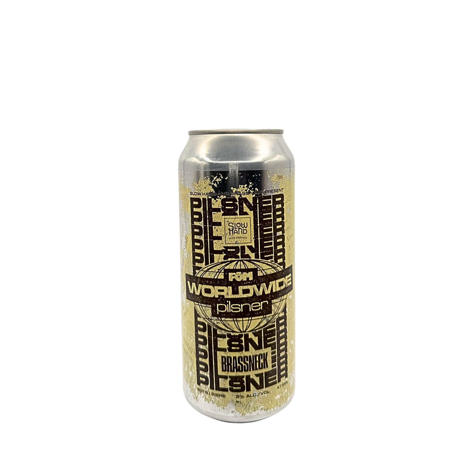 Slow Hand Beer Co. Slow hand x Brassneck Fom Worldwide Pilsner 473 ml