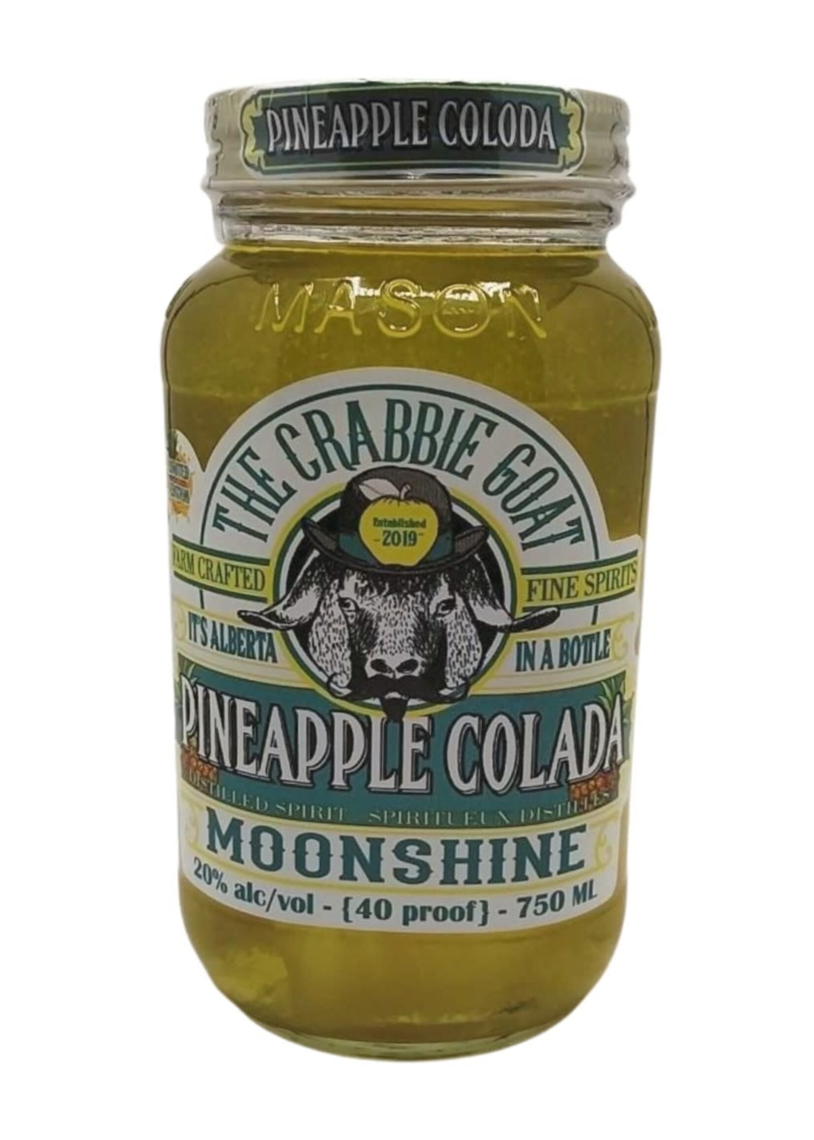 Crabbies The Crabbie Goat Pineapple Colada Moonshine 750ml
