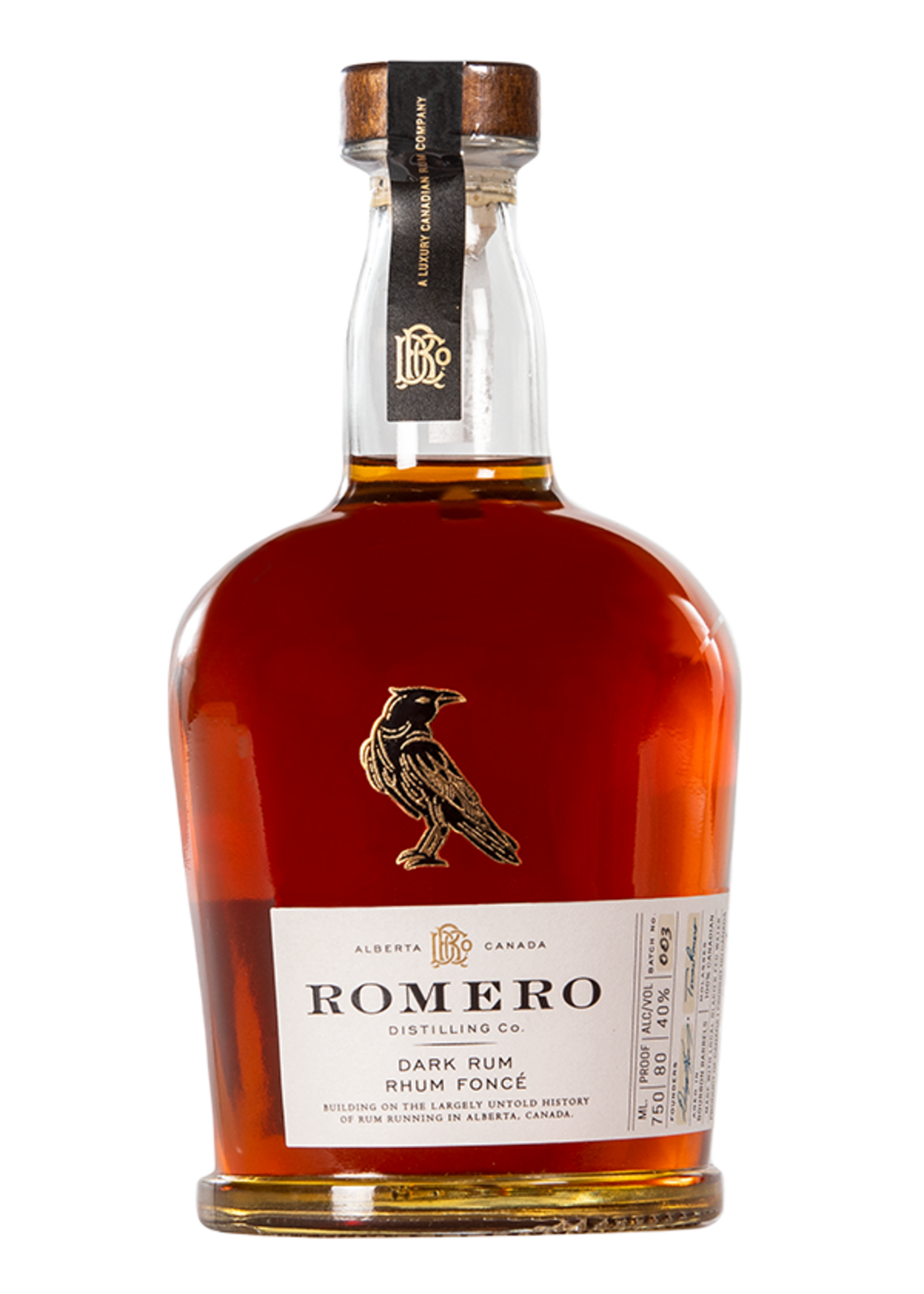Romero Dark Rum 750ml
