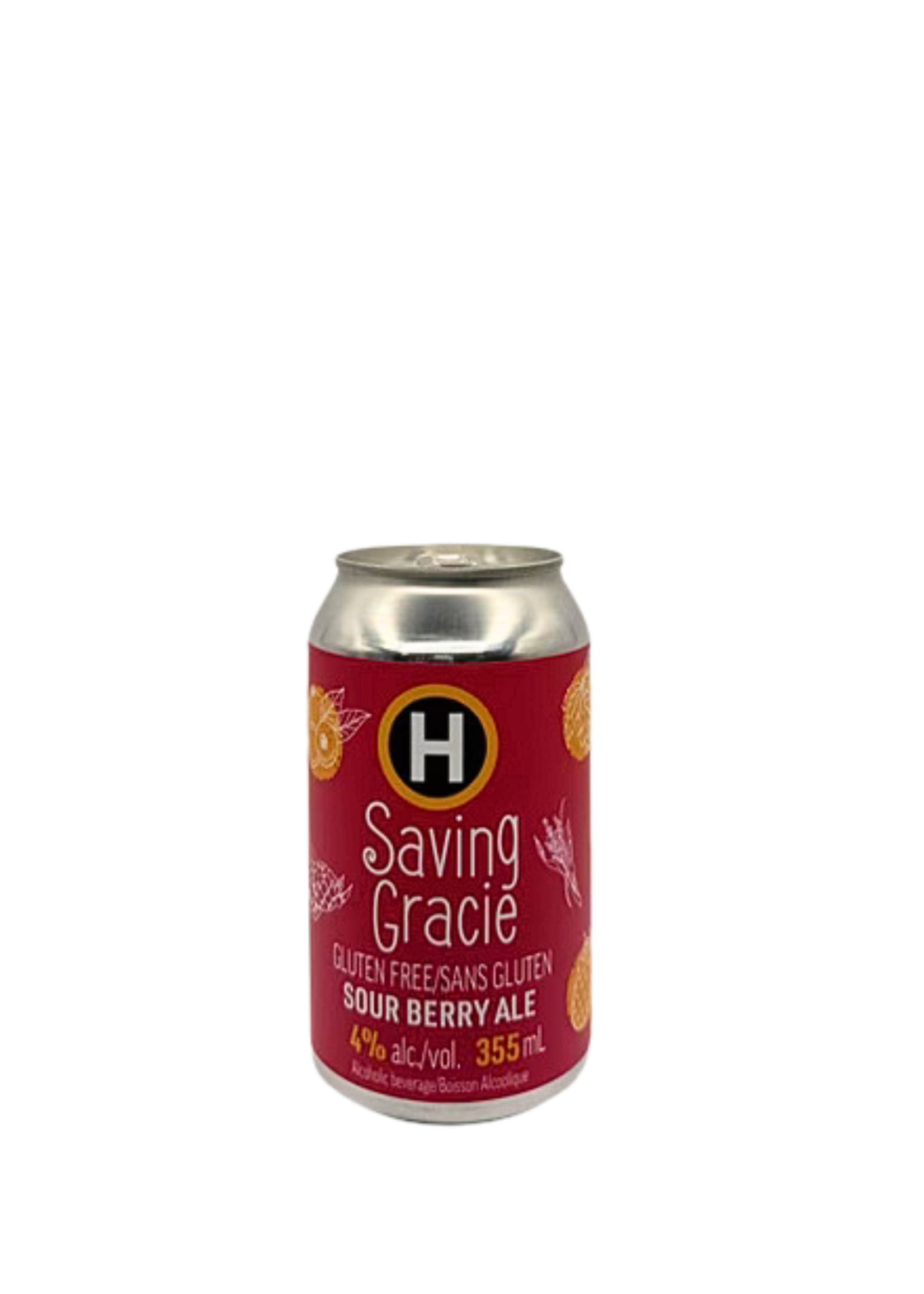 Hinterland Brewery Saving Gracie Gluten Free Sour Berry Ale 355ml