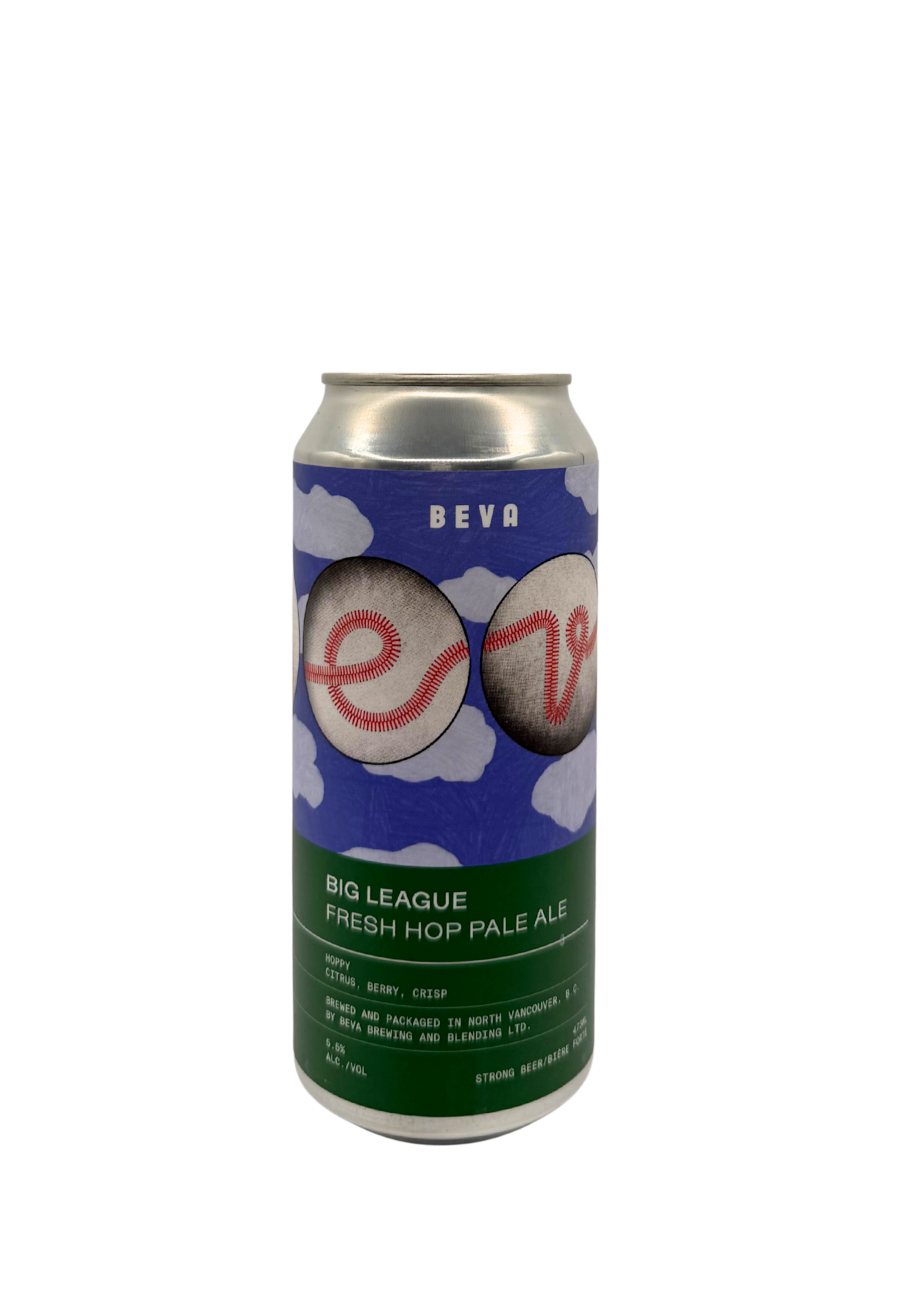 Beva Brewing & Blending Beva Brewing Big League Fresh Hop Pale Ale  473ml