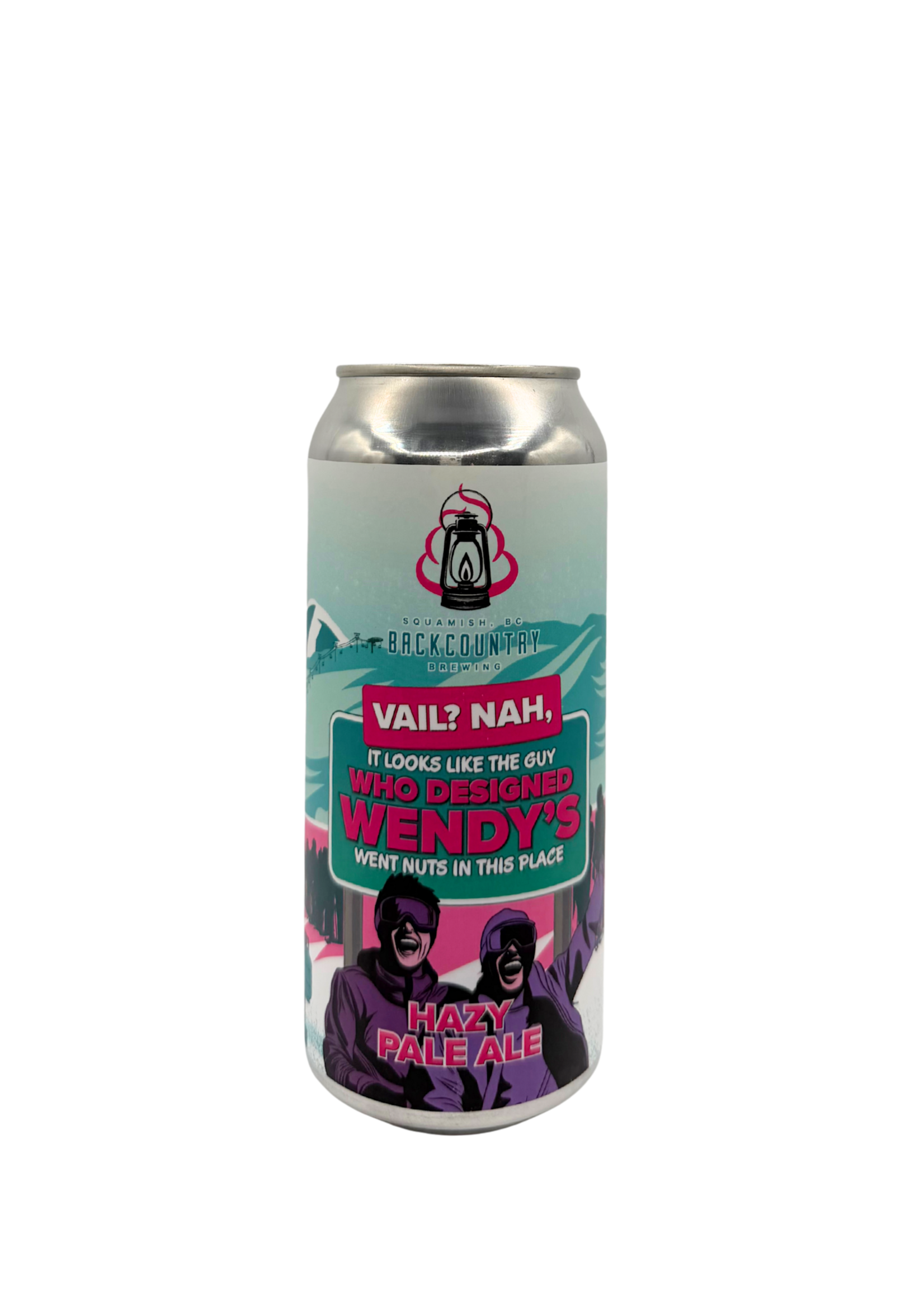 Backcountry Brewing Backcountry Brewing Vail? Nah, It Looks Like The Guy Who Designed Wendy's Went Nuts In This Place⁠ Hazy Pale Ale 473ml