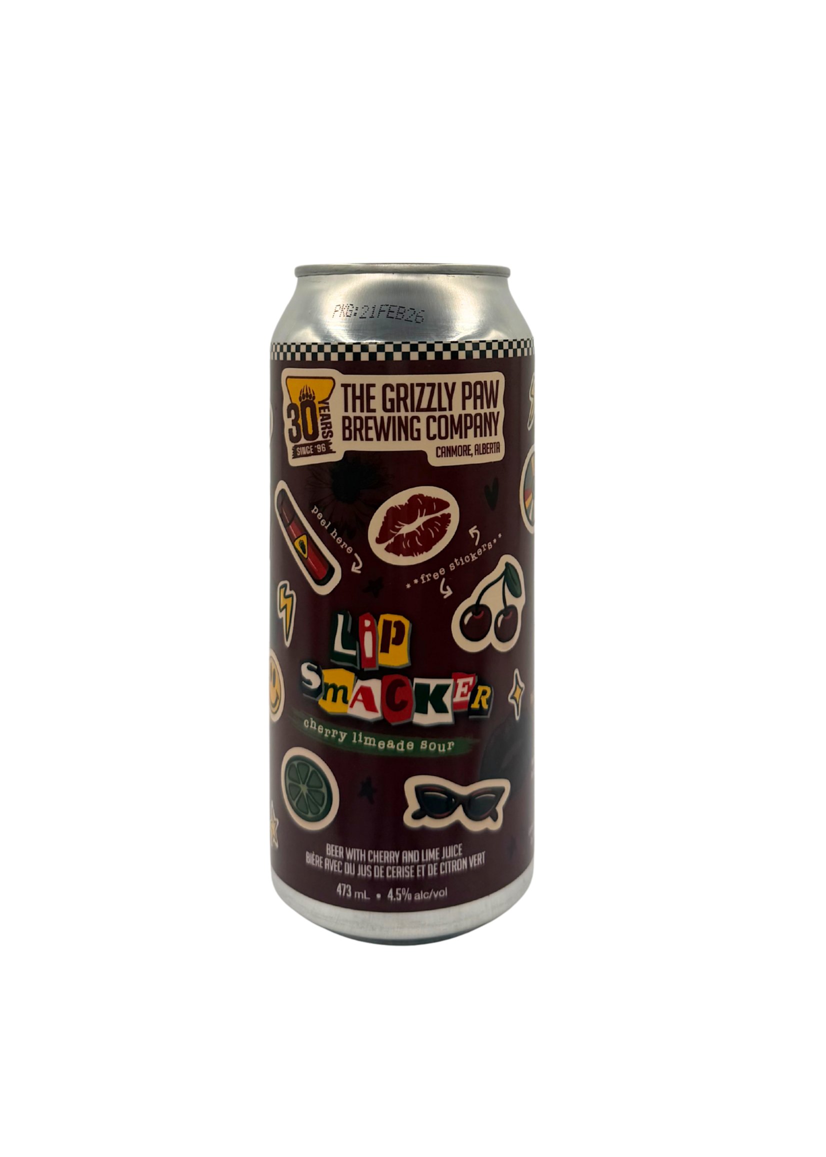 Grizzly Paw Brewing The Grizzly Paw Brewing Co. Lip Smacker Cherry Limeade Sour 473ml