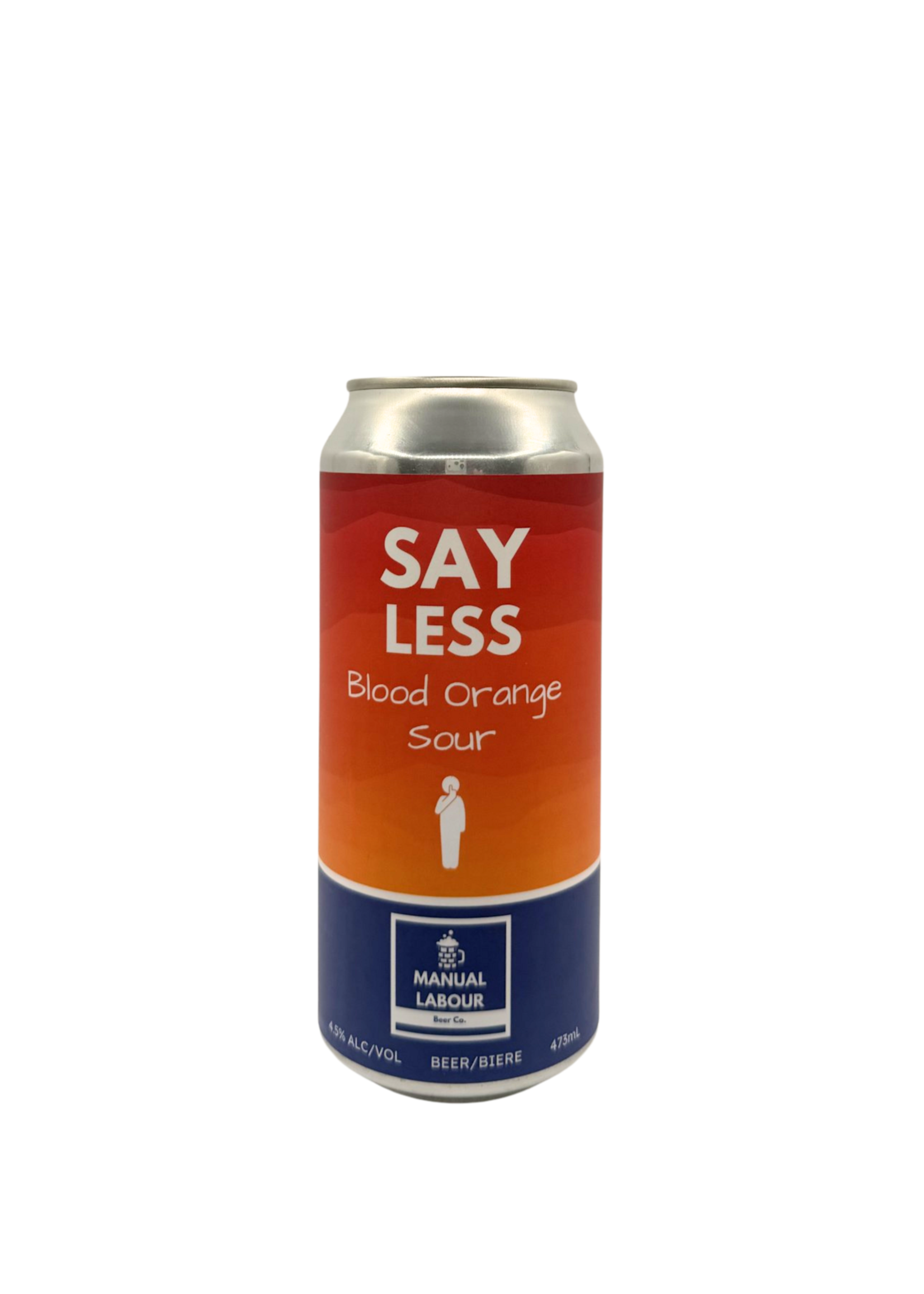 Manual Labour Beer Co. Manual Labour Beer Co.Say Less Blood Orange Sour 473ml