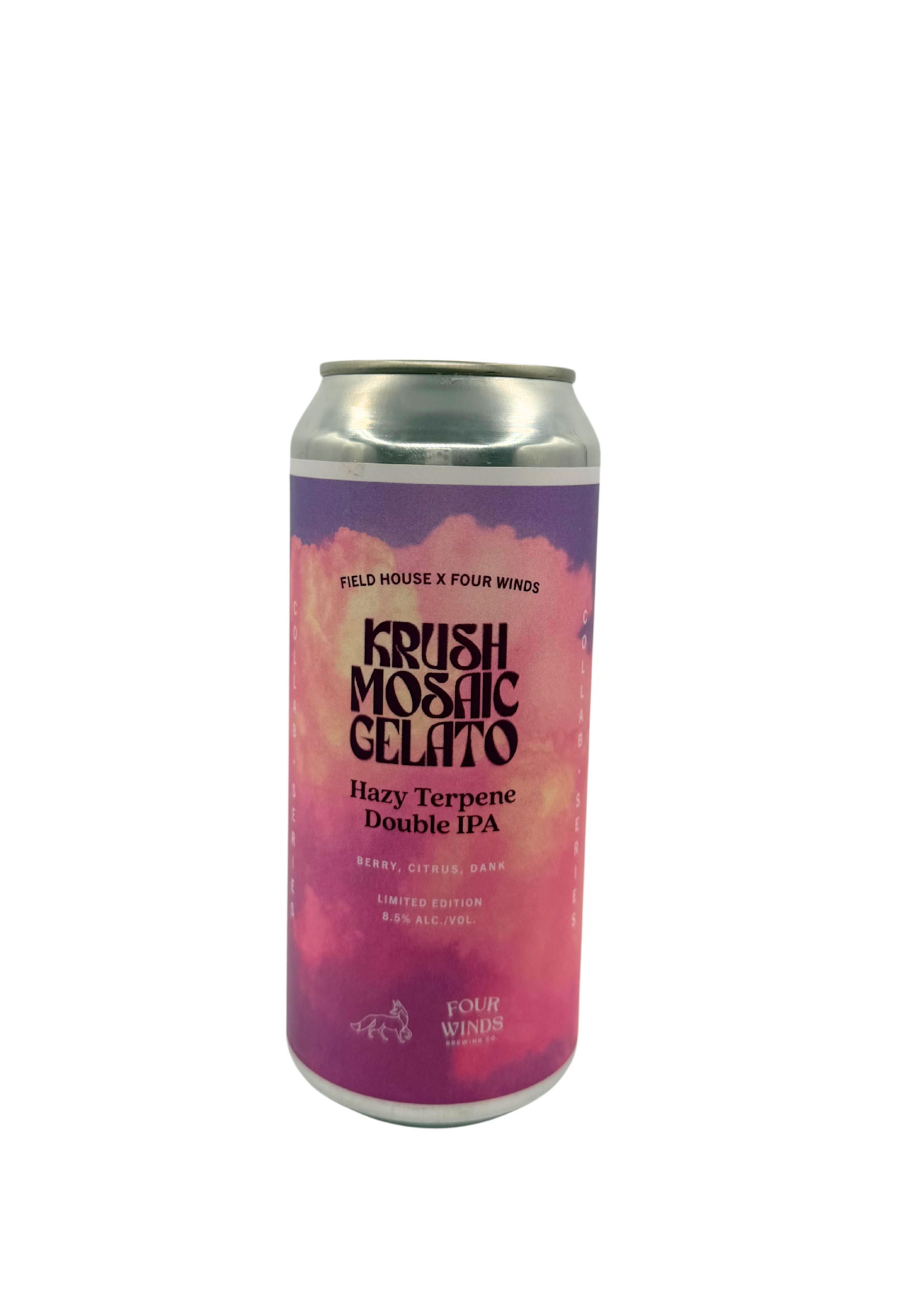 Field House Brewing Co. Field House & Four Winds Krush  Mosaic Gelato Hazy Terpene Double IPA 473ml