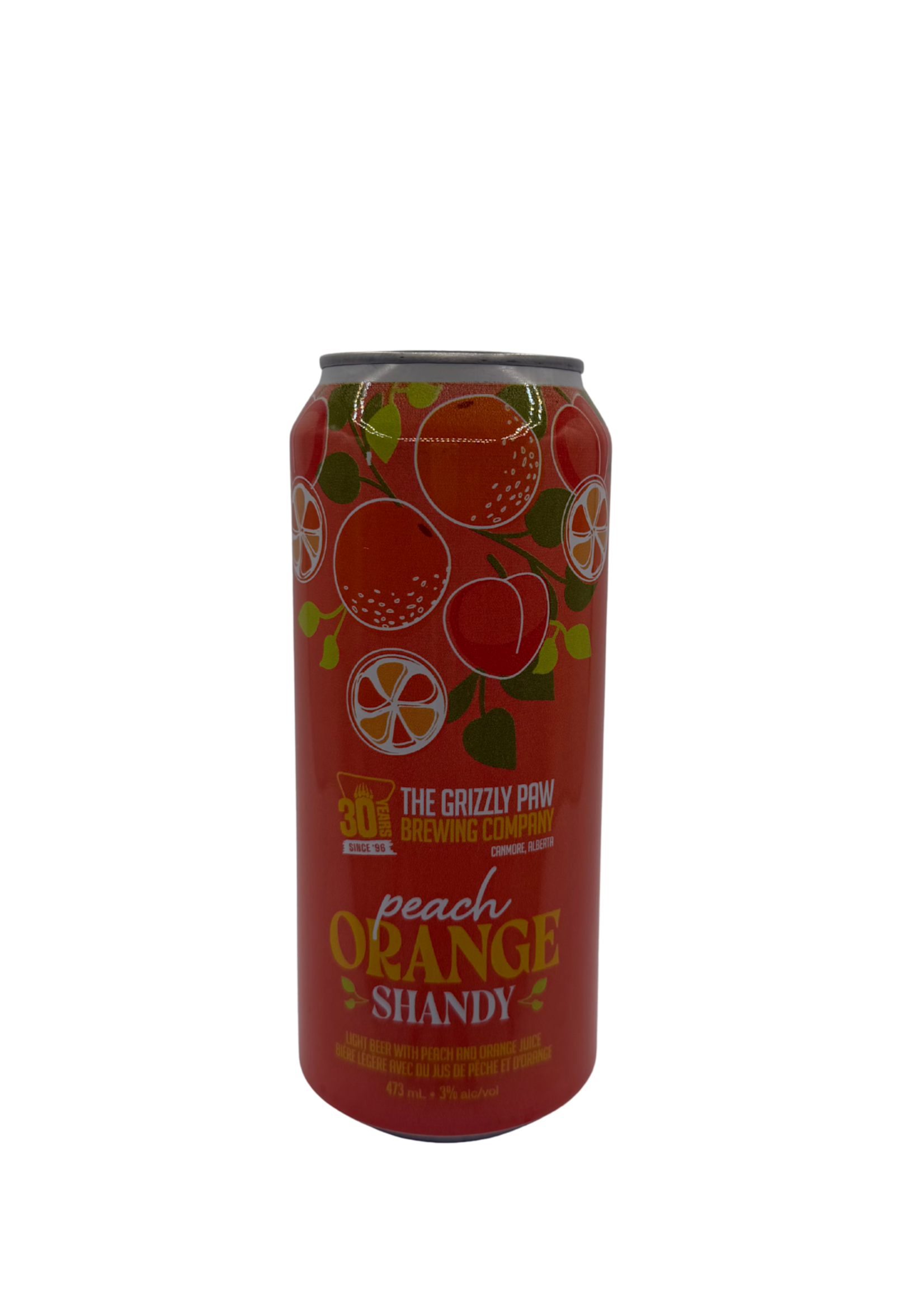 Grizzly Paw Brewing The Grizzly Paw Brewing Co. Peach Orange Shandy 473ml