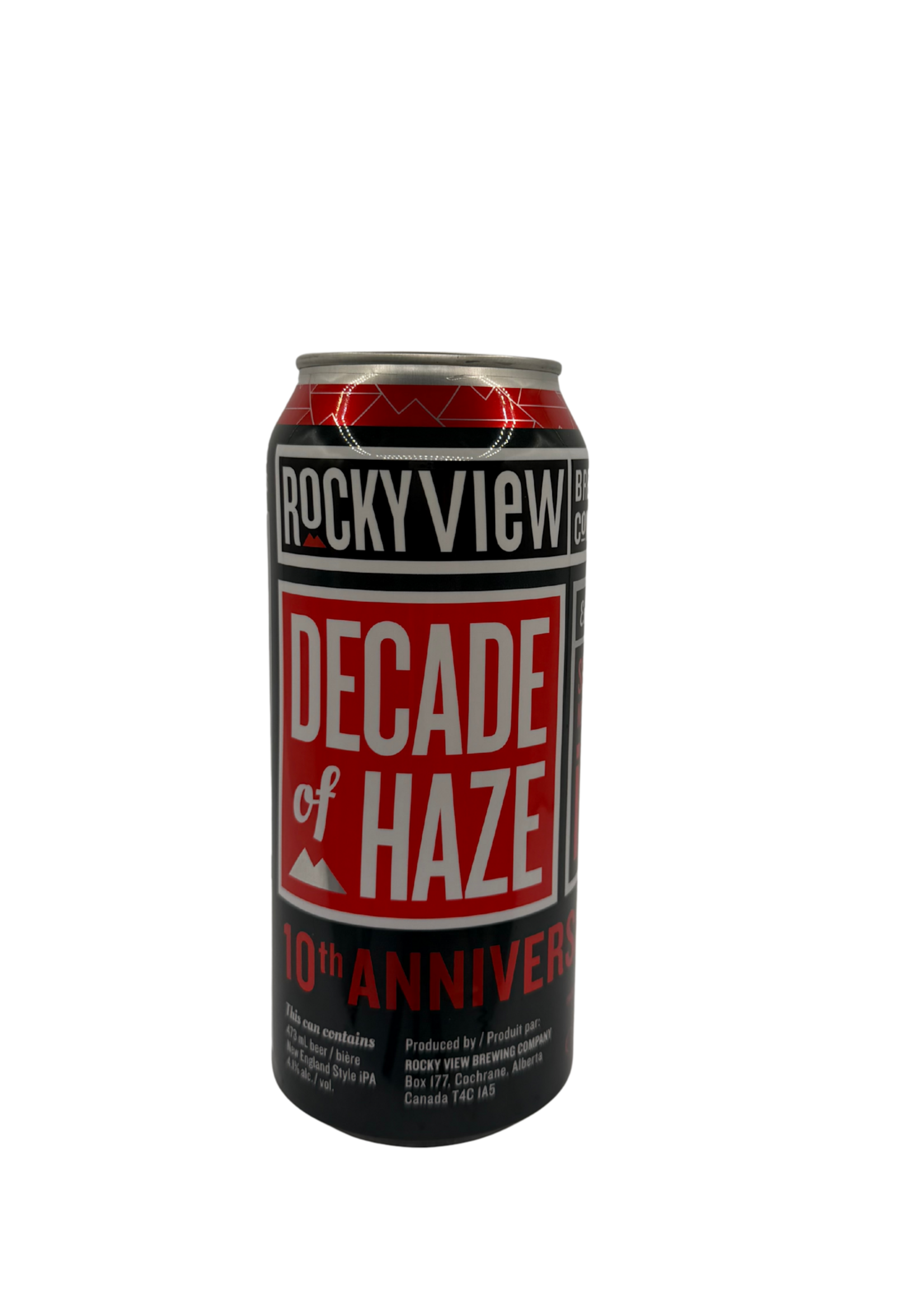 Boxing Rock Brewing Rocky View Brewing Decade Of Haze session NEIPA 473ml