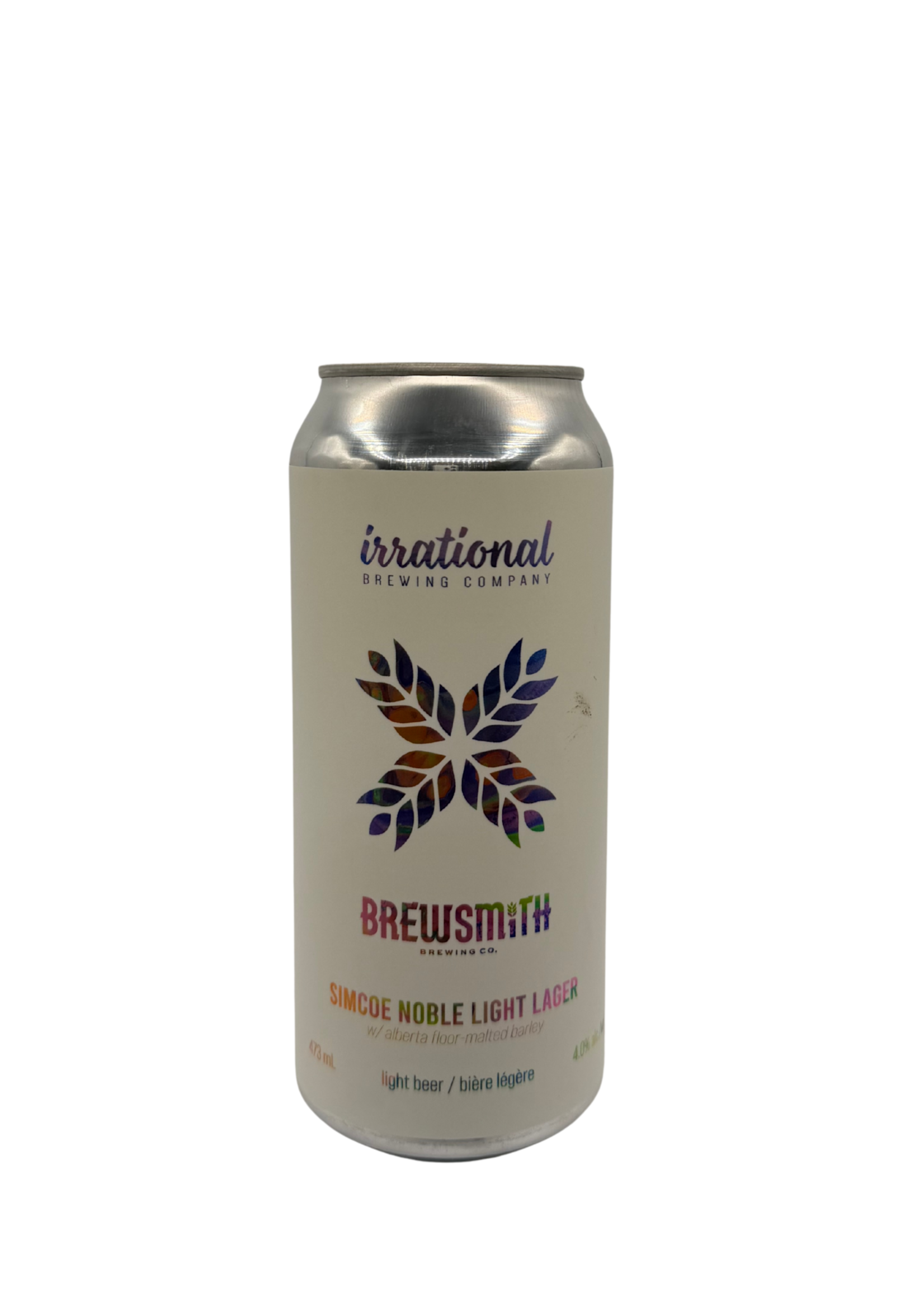Irrational Brewing Irrational Brewing X Brewsmith: Simcoe Noble Light Lager 473ml