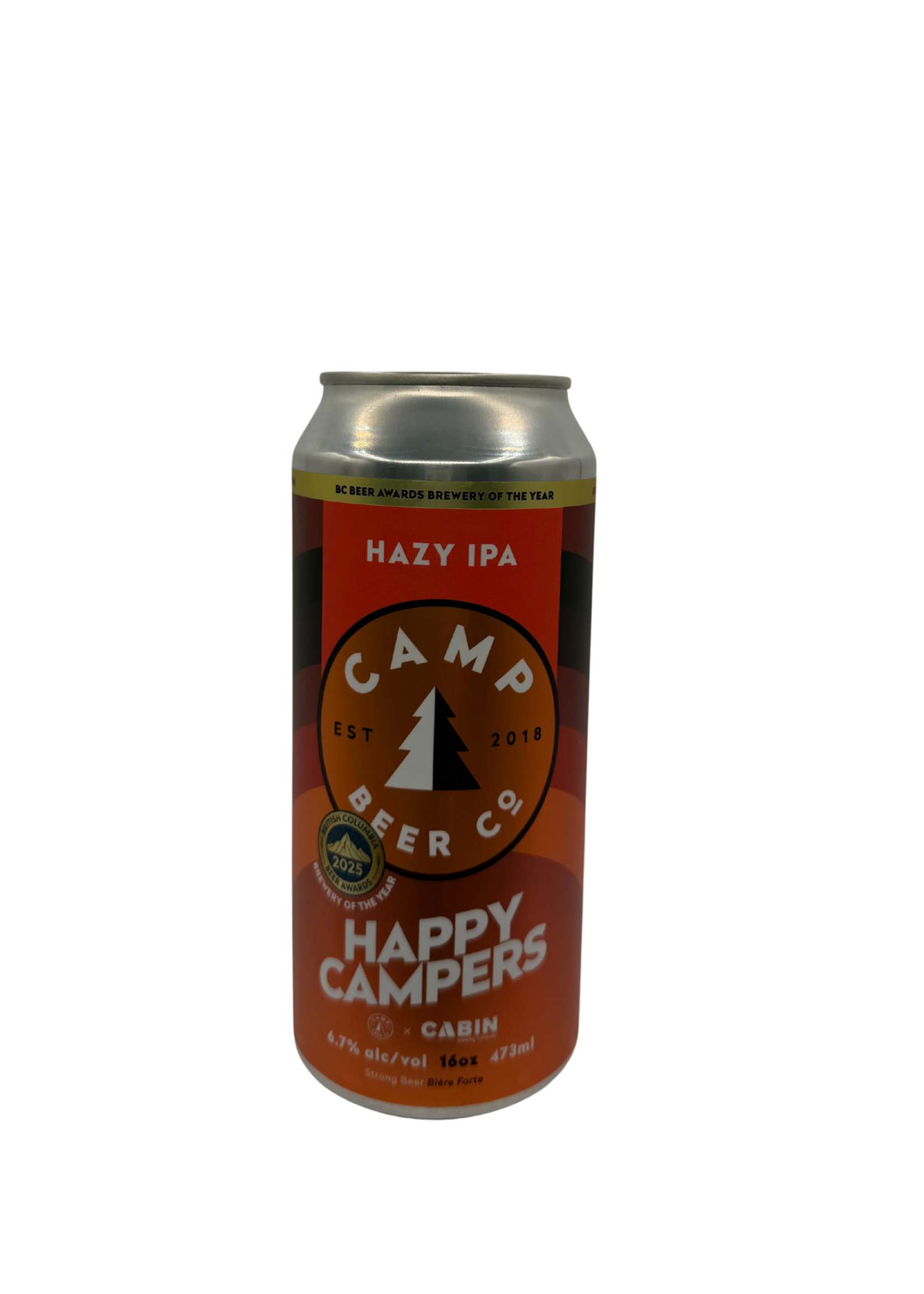 Cabin Brewing Cabin Brewing/Camp Beer Happy Campers Hazy IPA 473ml