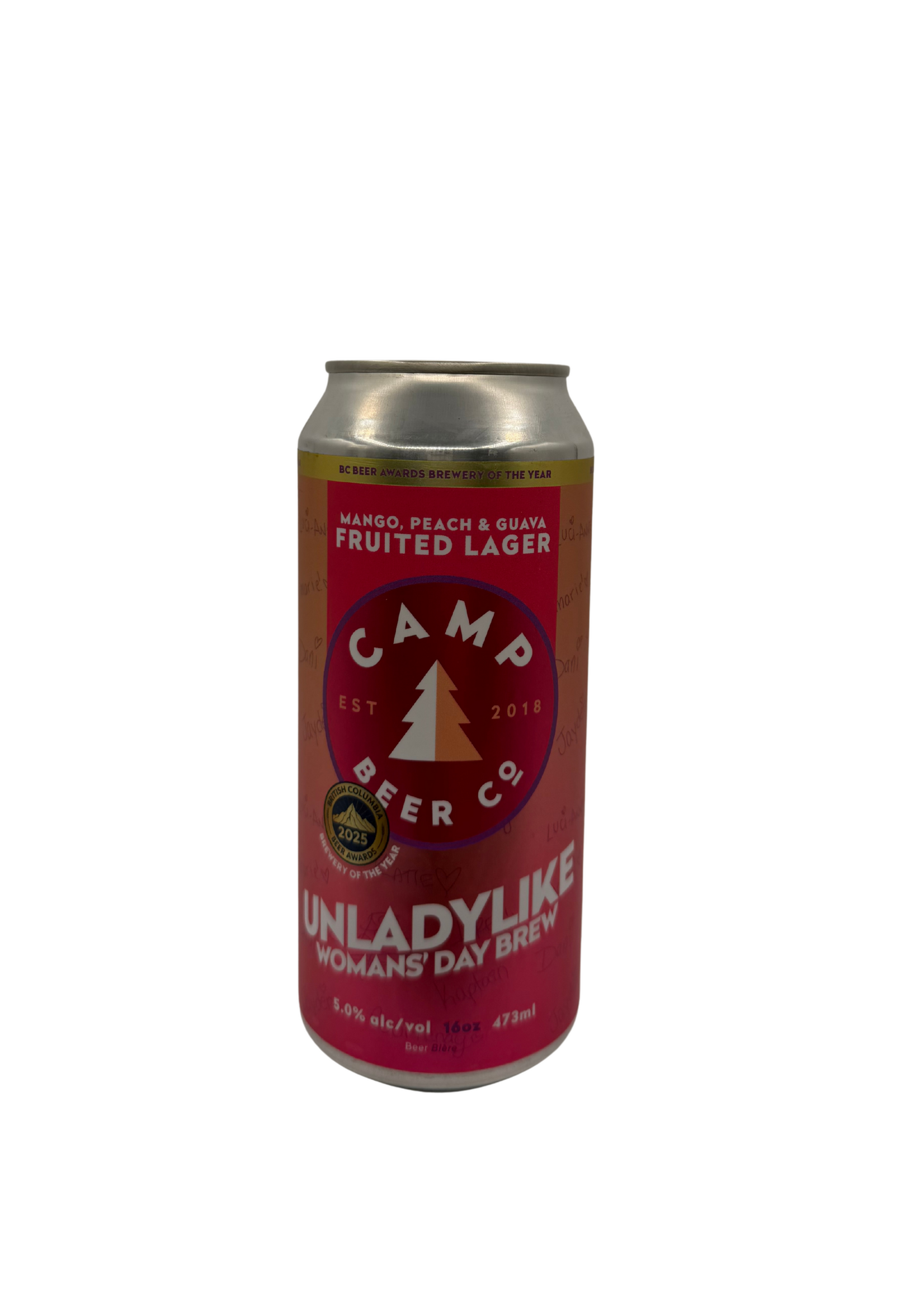 Camp Beer Co. Camp Beer X Pink Boots Unladylike Mango Lager 473ml