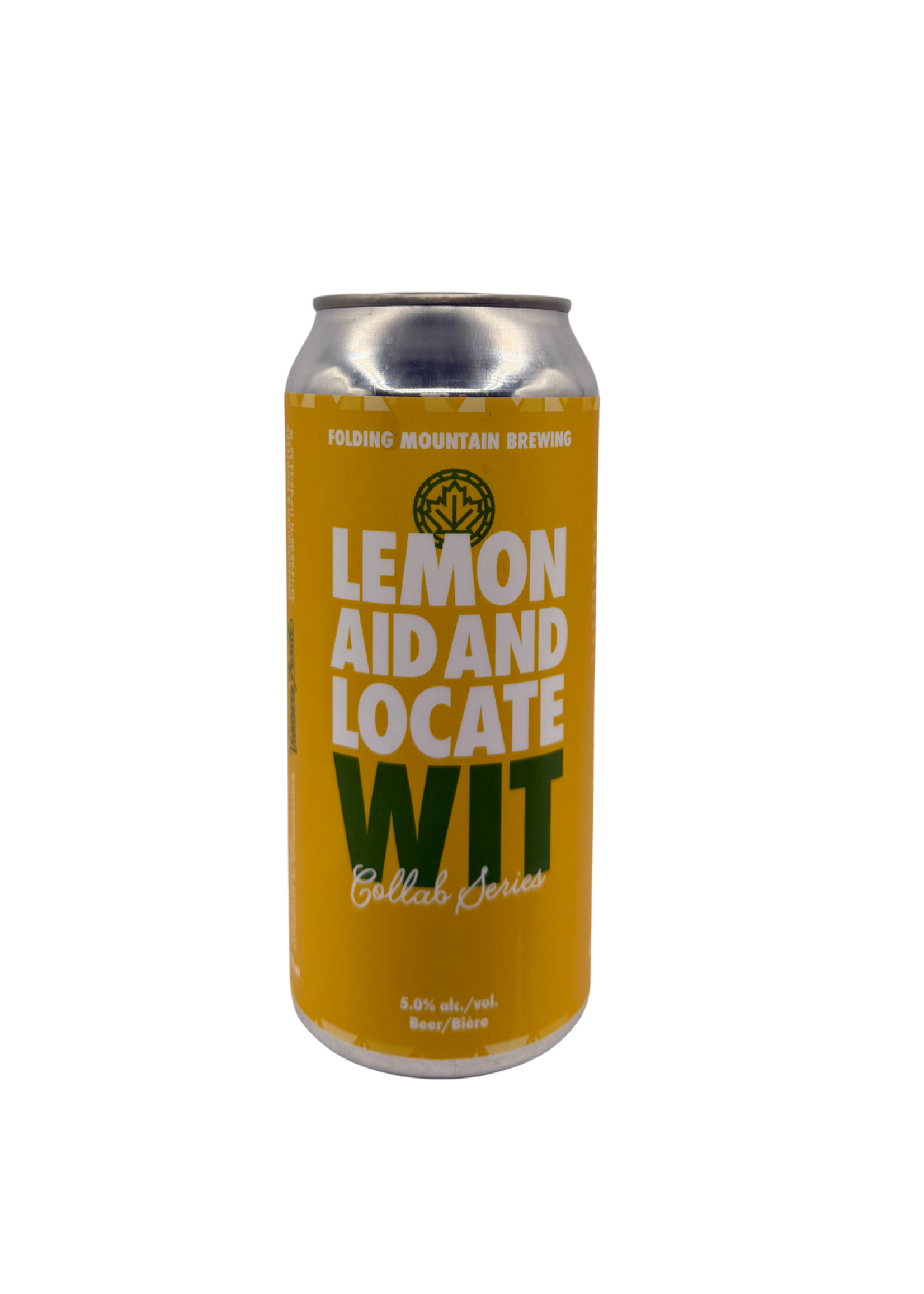 Folding Mountain Brewing Folding Mountain Brewing Lemon Aid And Locate Wit Collab Series 473ml