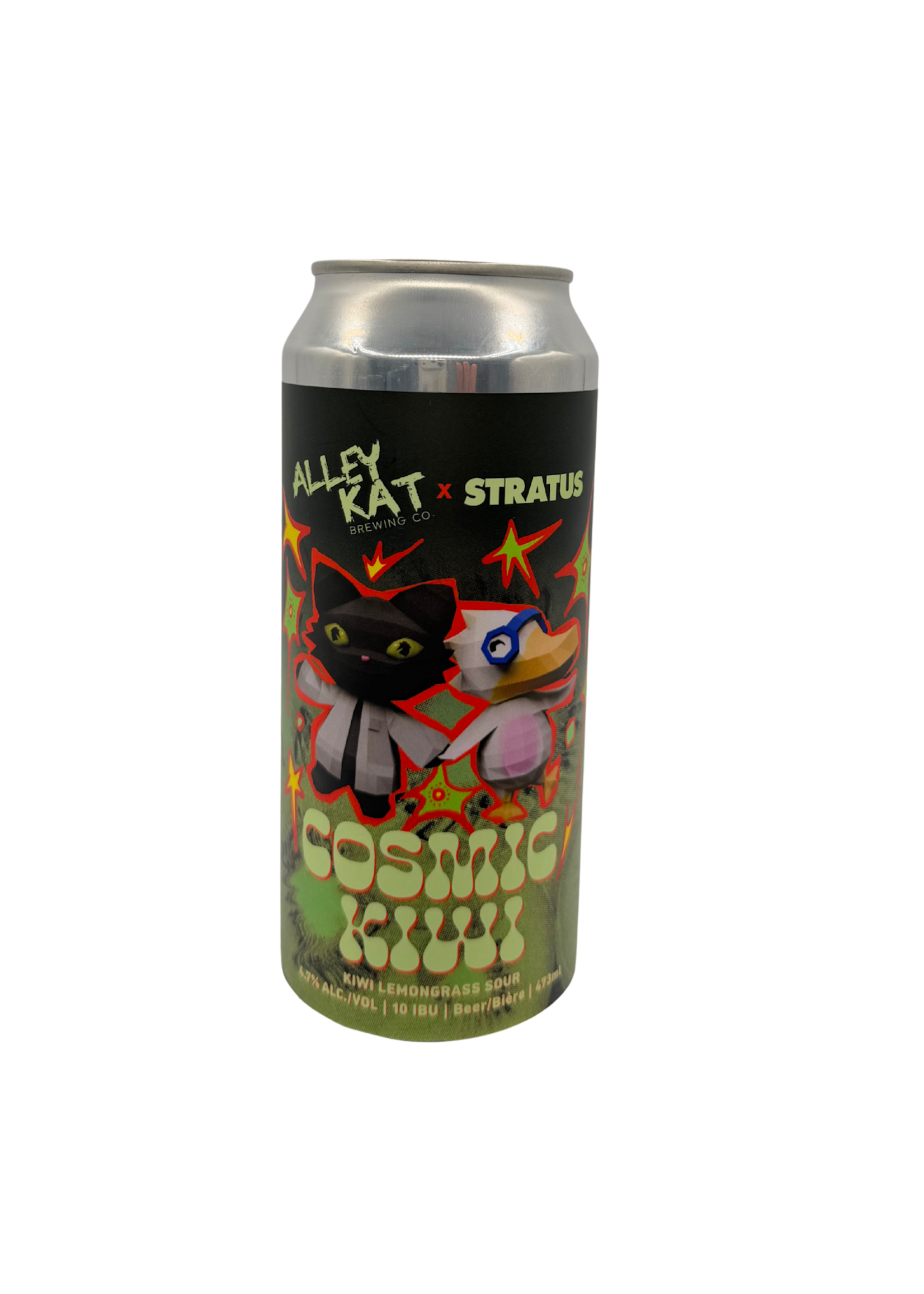 Alley Kat Brewing Alley Kat Brewing X Stratus Cosmic Kiwi Lemongrass Sour 473ml