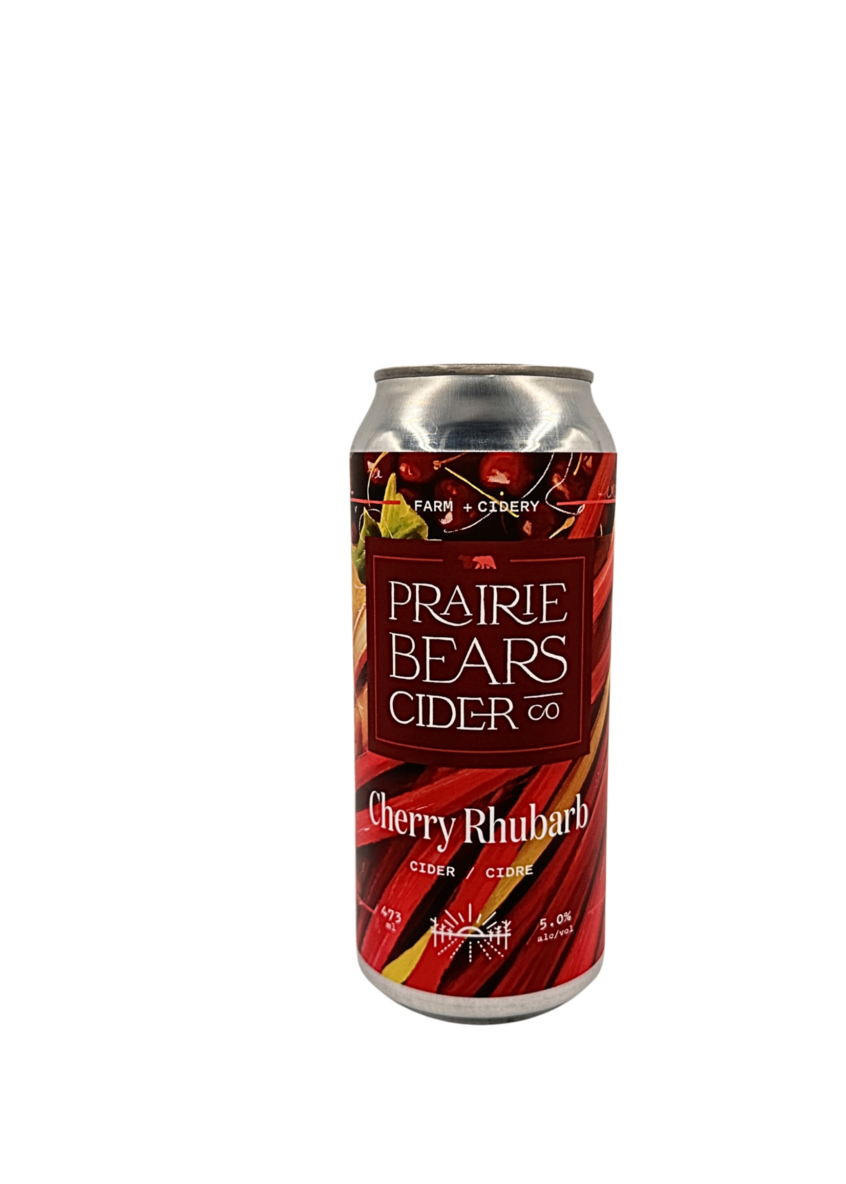 Prairie Bears cider Cherry Rhubarb Cider 473ml