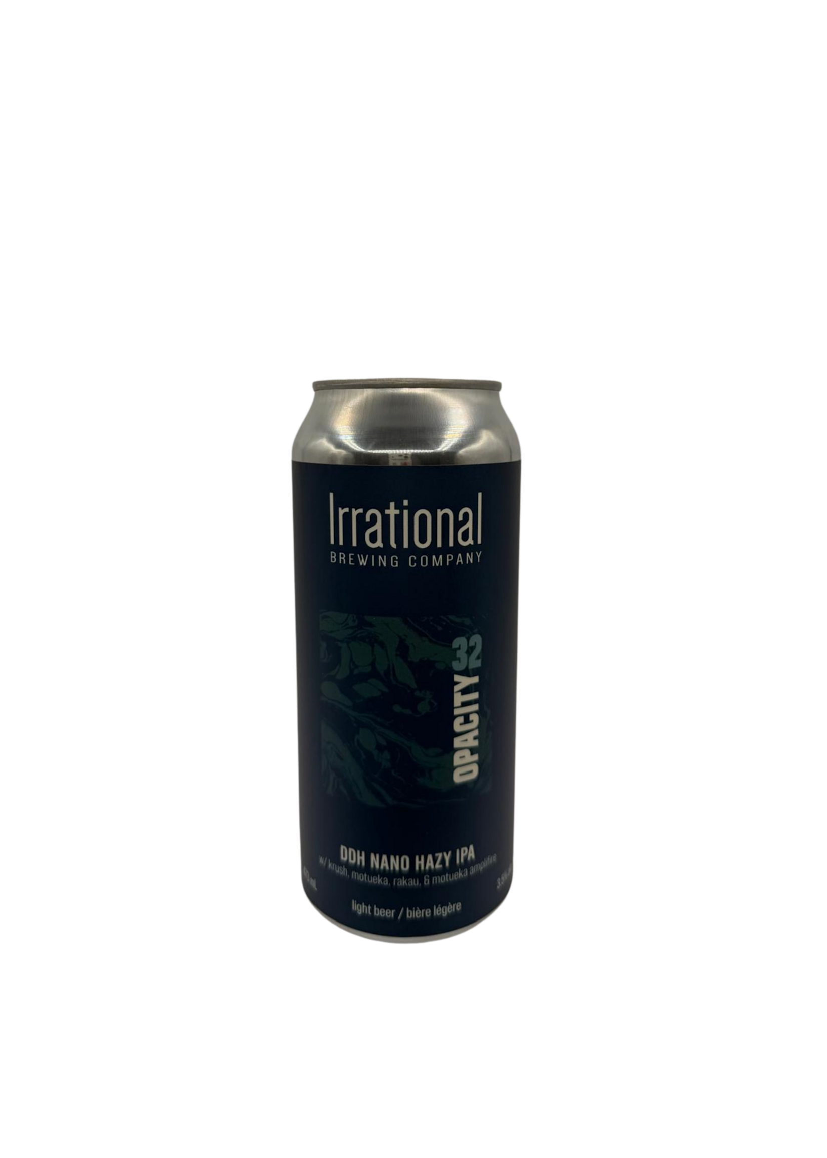 Irrational Brewing Irrational Brewing Exp Opacity 32:DDH Nano Hazy IPA 473ml