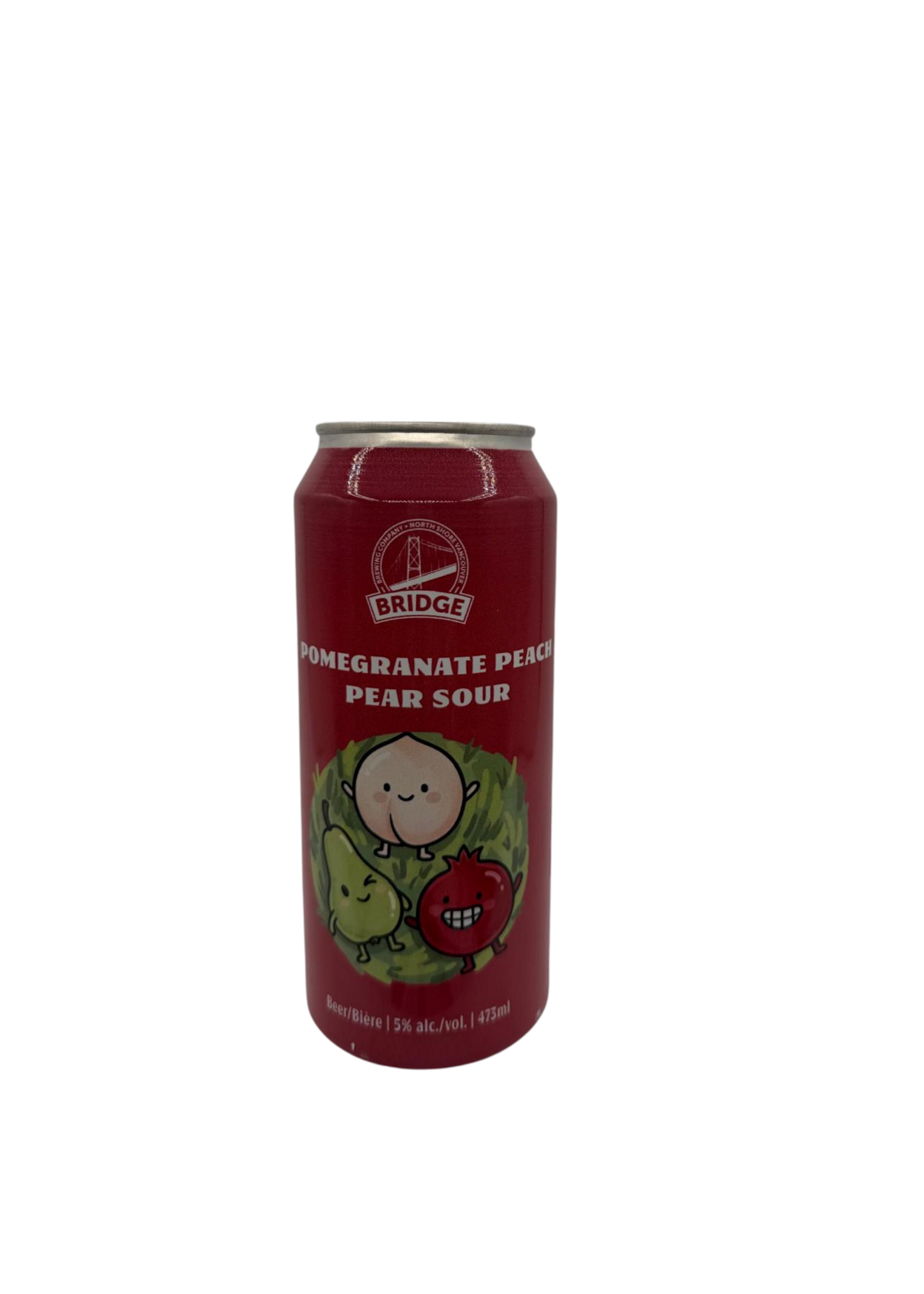 Bridge Brewing Pomegranate Peach Pear Sour 473ml