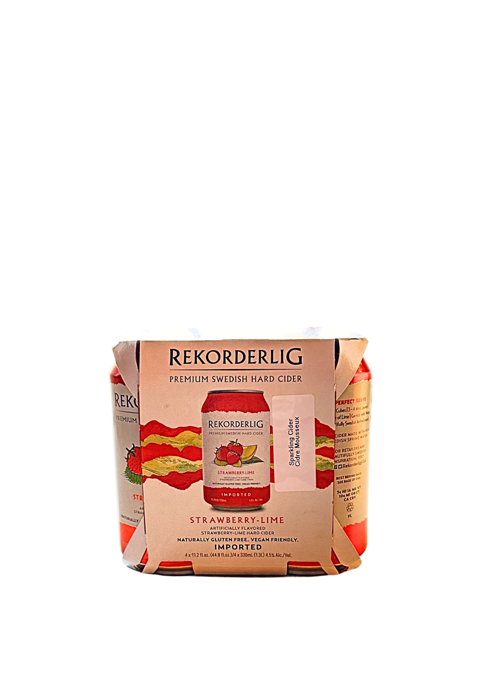 Rekorderlig Cidery Rekorderlig Strawberry Lime Cider 330ml 4 PK