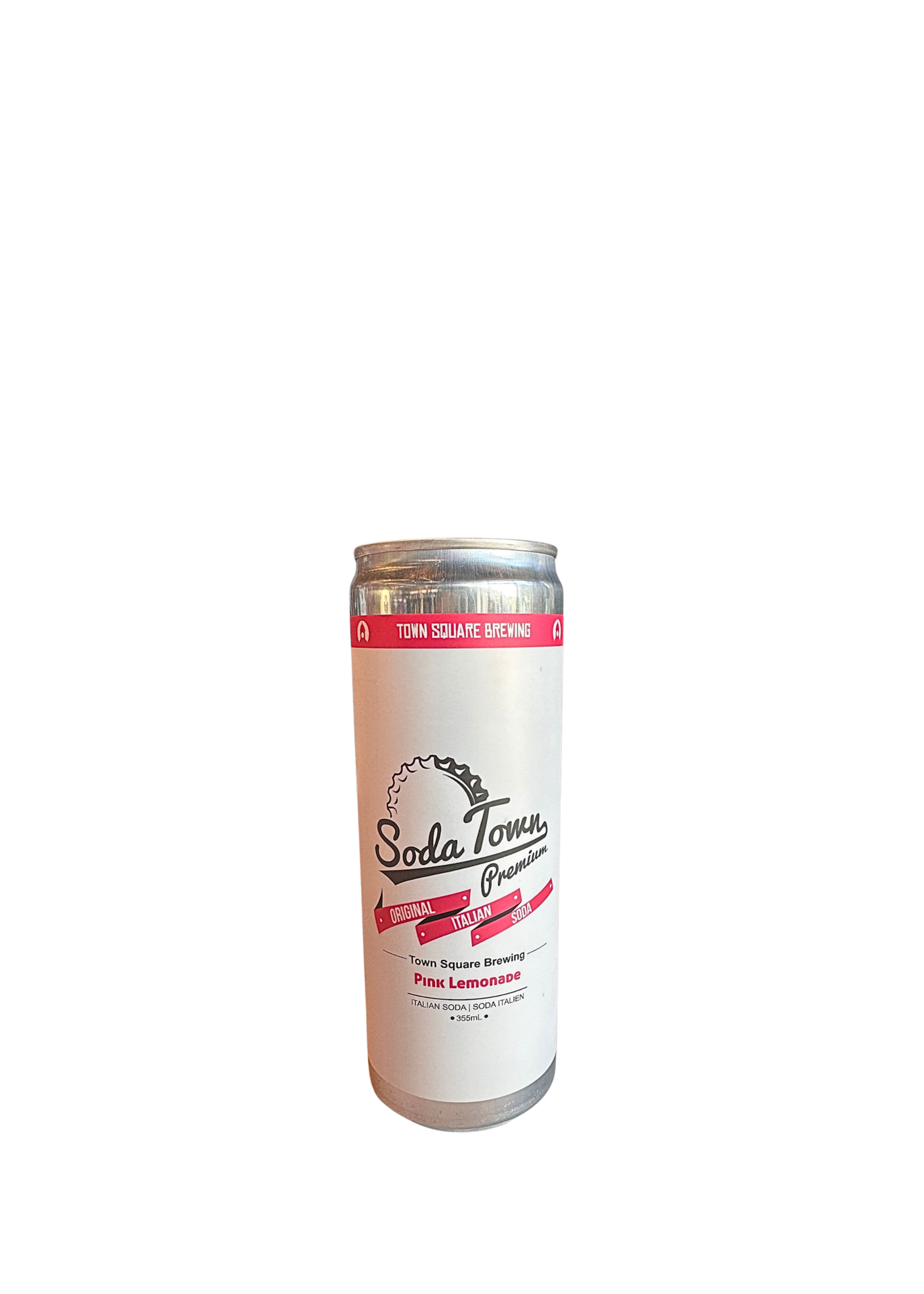 Town Square Brewing Co. Town Square Brewing Co. Soda Town pink Lemonade Italian Soda Non-Alc 355ml
