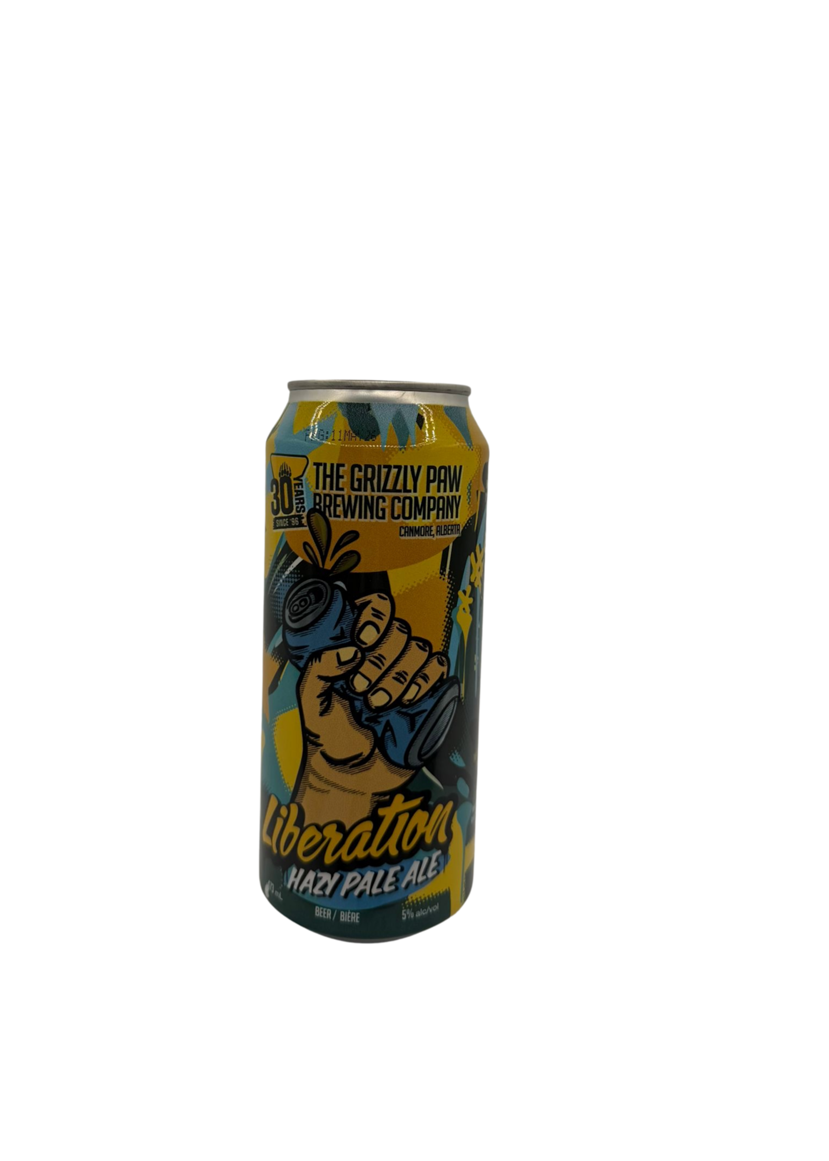 Grizzly Paw Brewing The Grizzly Paw Brewing Co. Liberation Hazy Pale Ale 473ml