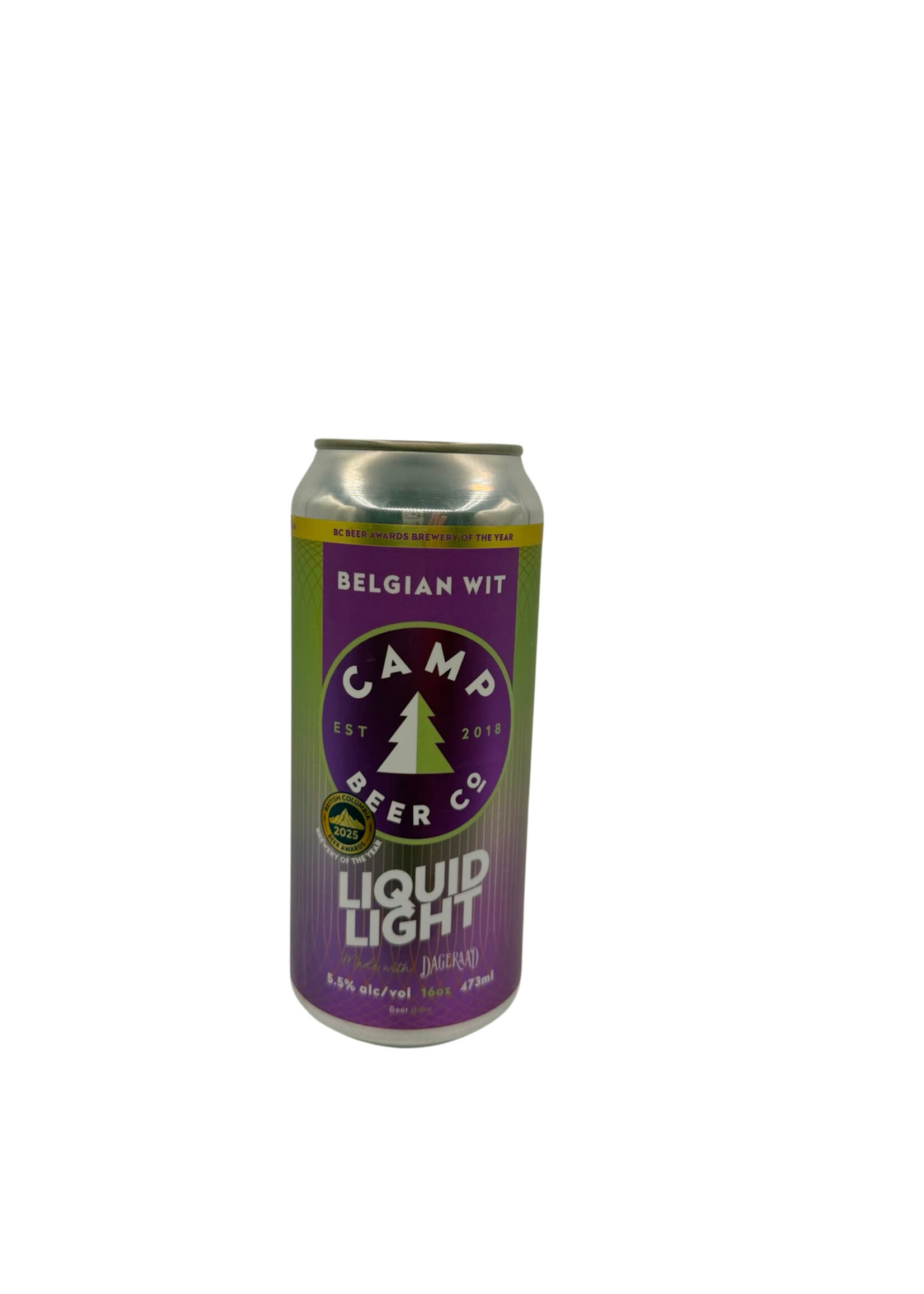 Camp Beer Co. Camp Beer X Dageraad Liquid Light Belgian Wit 473ml