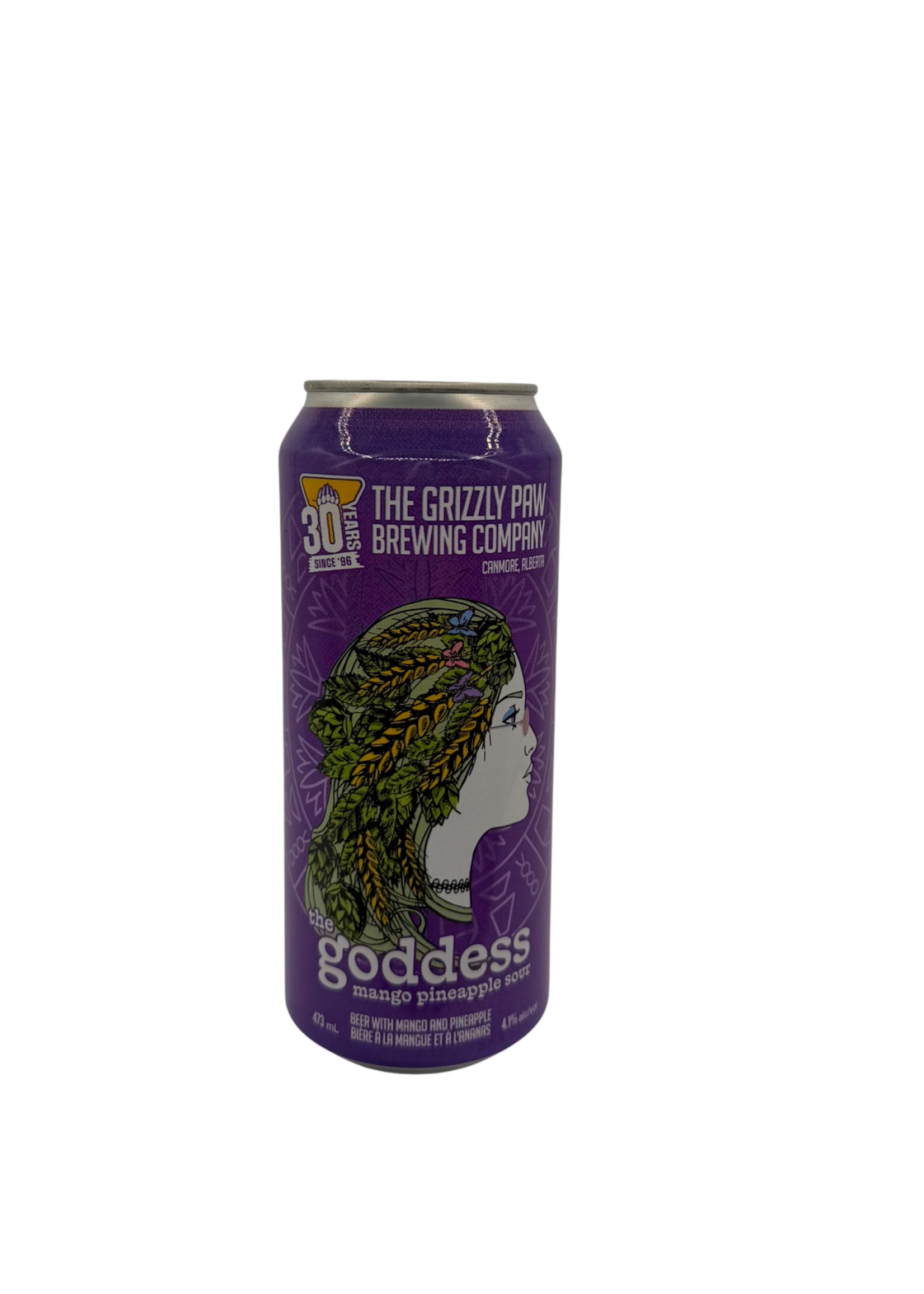 The Growlery Beer Co. The Grizzly Paw Brewing Co. The Goddess Mango Pineapple Sour 473ml