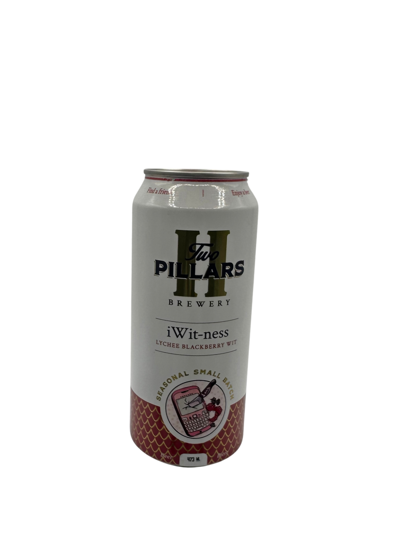 Two Pillars Brewery Two Pillars Brewery iWit-ness Lychee Blackberry Wit 473ml