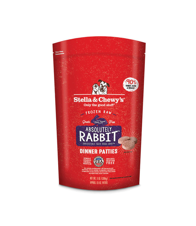 Stella & Chewys Dog Frozen Rabbit Bones Pet Stores