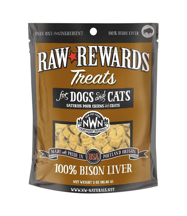 Freeze Dried Bison Liver Treats 3oz