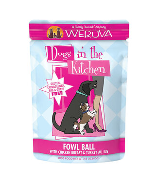 Weruva Dog Pouch Fowl Ball 2.8oz