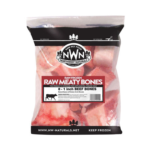 Northwest Naturals Frozen Beef Bones 1in 8 pack