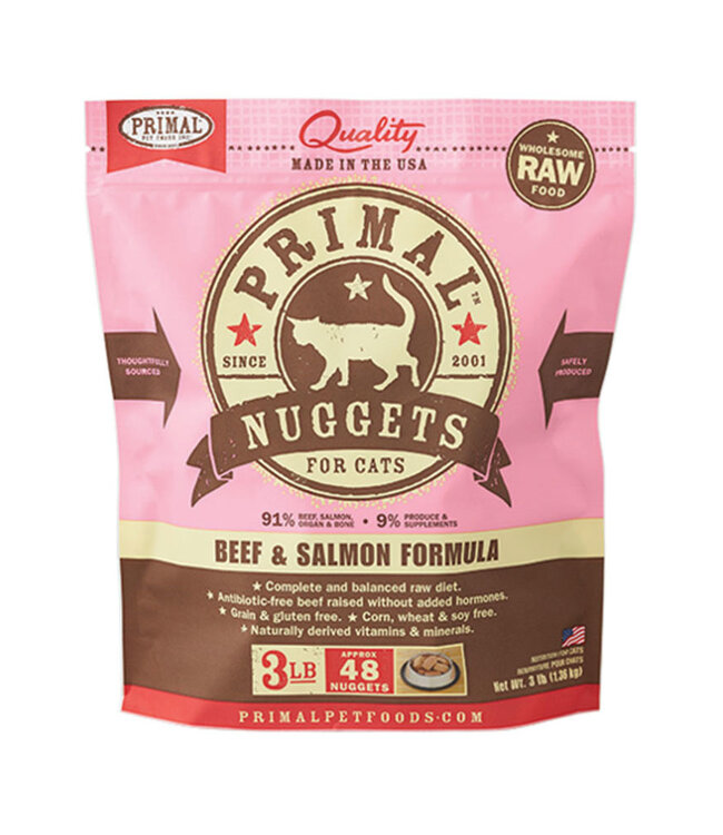 Cat Frozen Nuggets Beef and Salmon 3lb