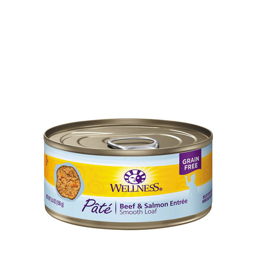 Wellness Cat Pate Beef/Salmon Bones Pet Stores