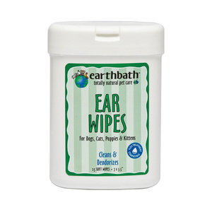 Earth Bath Dog/Cat Wipes Deodorizing Ear 25ct