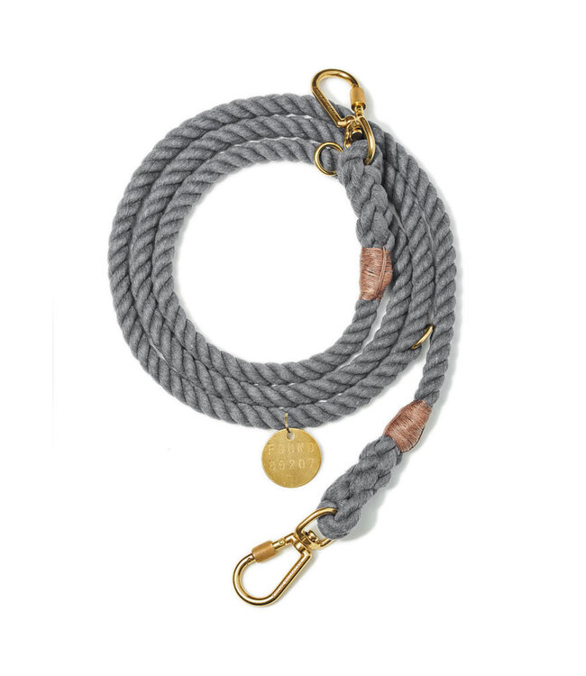 Rope Leash Gray Upcycled