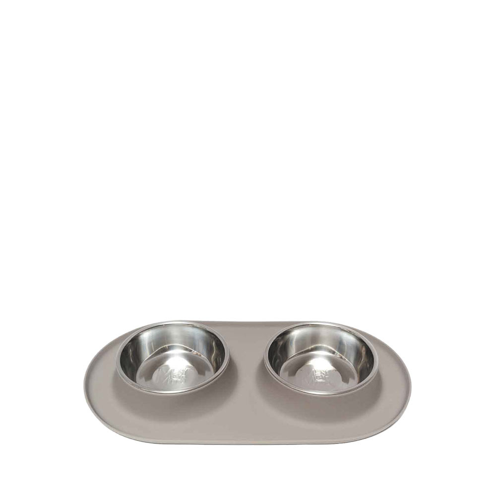 Messy Mutts Dog Double Bowl Large Bones Pet Stores