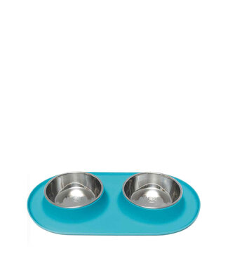 Messy Mutts Dog Double Bowl Medium