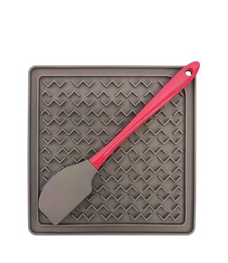 Messy Mutts Silicone Therapeutic Feeding Mat With Spatula