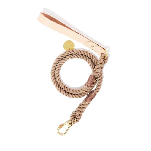 Found My Animal Handle Rope Leash Natural