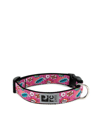 RC Pets Clip Collar Comic Pink