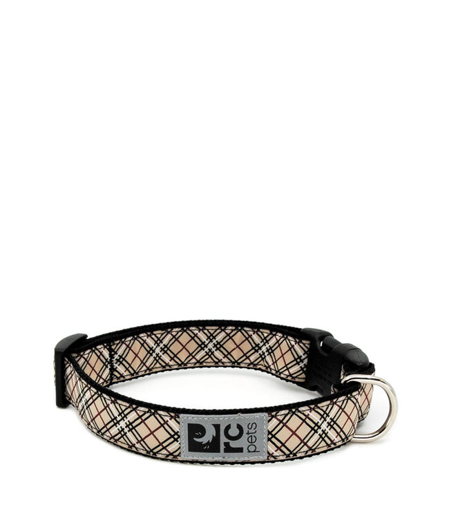 Clip Collar Tan Tartan