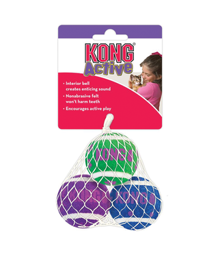 Kong Tennis Balls With Bells 3 pack