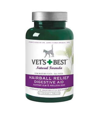 Vets Best Cat Hairball Relief Tabs 60 Tab