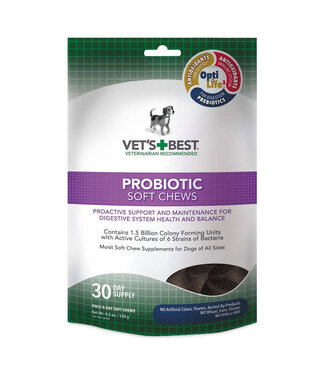 Vets Best Dog Probiotic Soft Chews 30ct