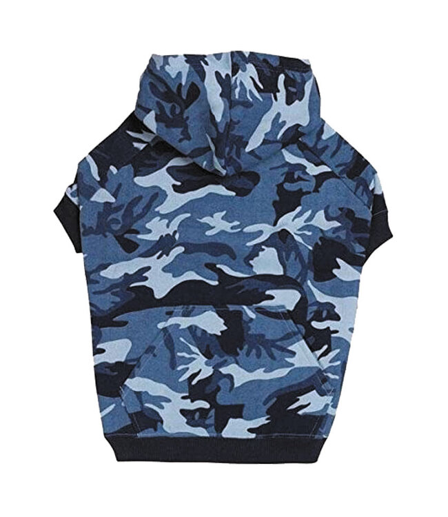 Basic Hoodie Camo Blue XSmall