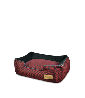 PLAY Lounge Bed Houndstooth Red