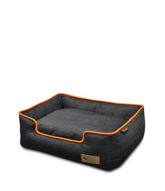 Lounge Bed Denim Orange