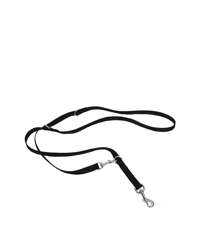 Nylon Multi Leash Black 6x3/4