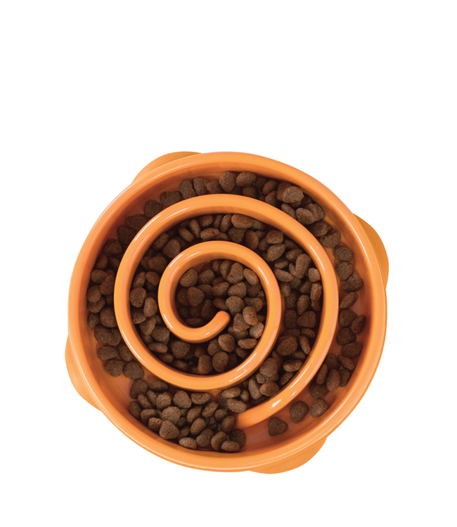 Slow Feeder Orange Mini