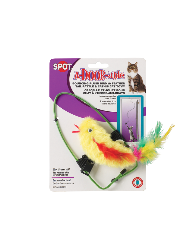 SPOT ADoorAble Plush Bird Cat Toy Bones Pet Stores