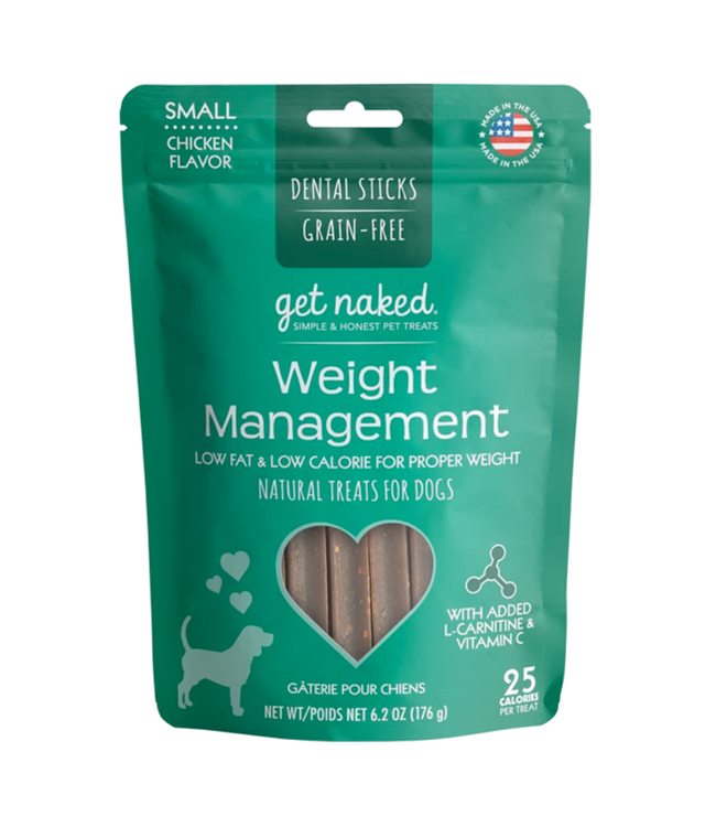 Get Naked Dog Weight Management Dental Sticks Small 176g