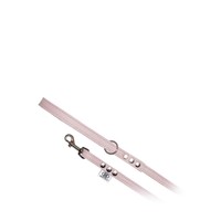 All Leather Leash Pink